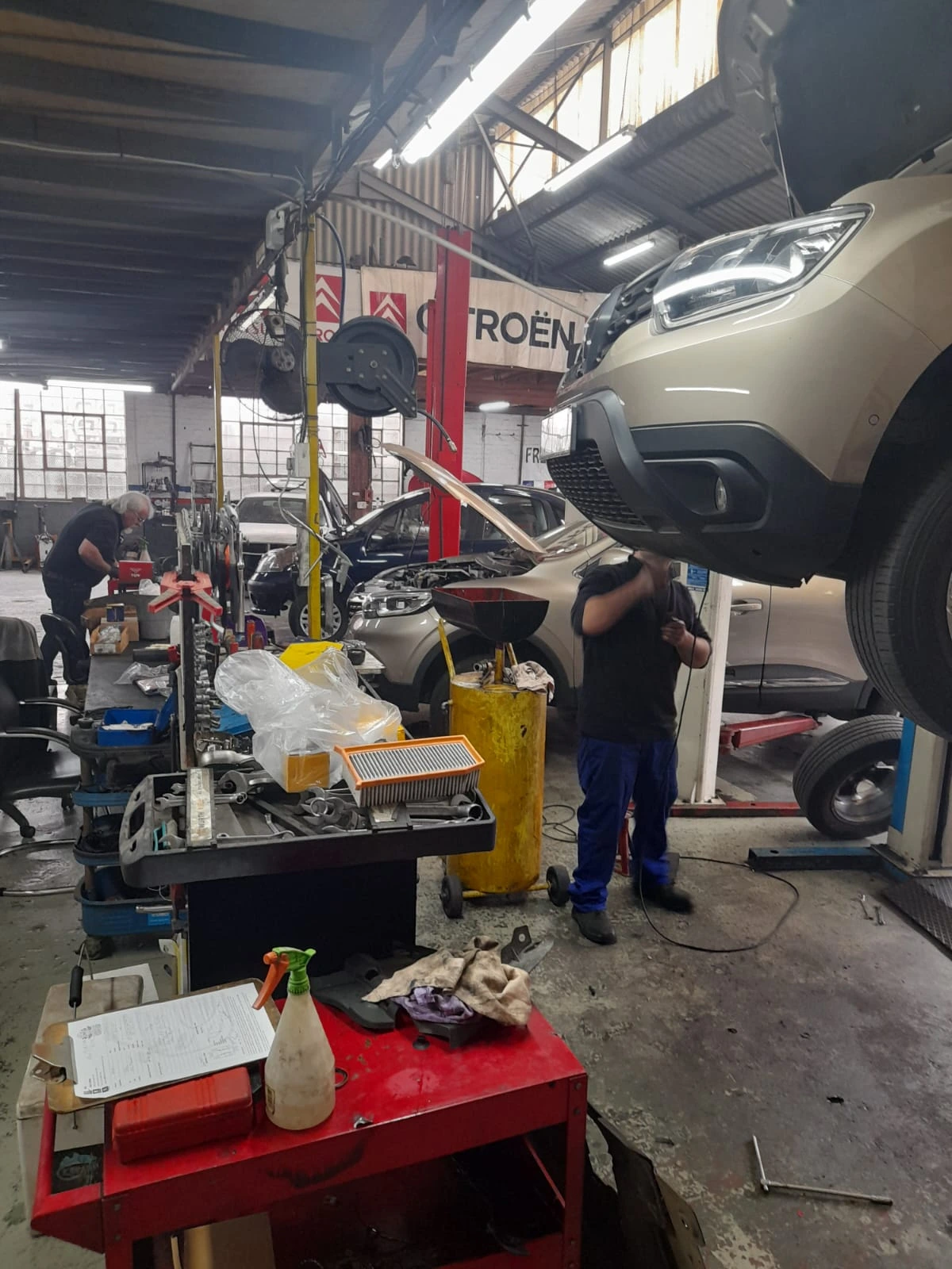 Inside The French Car Connection workshop