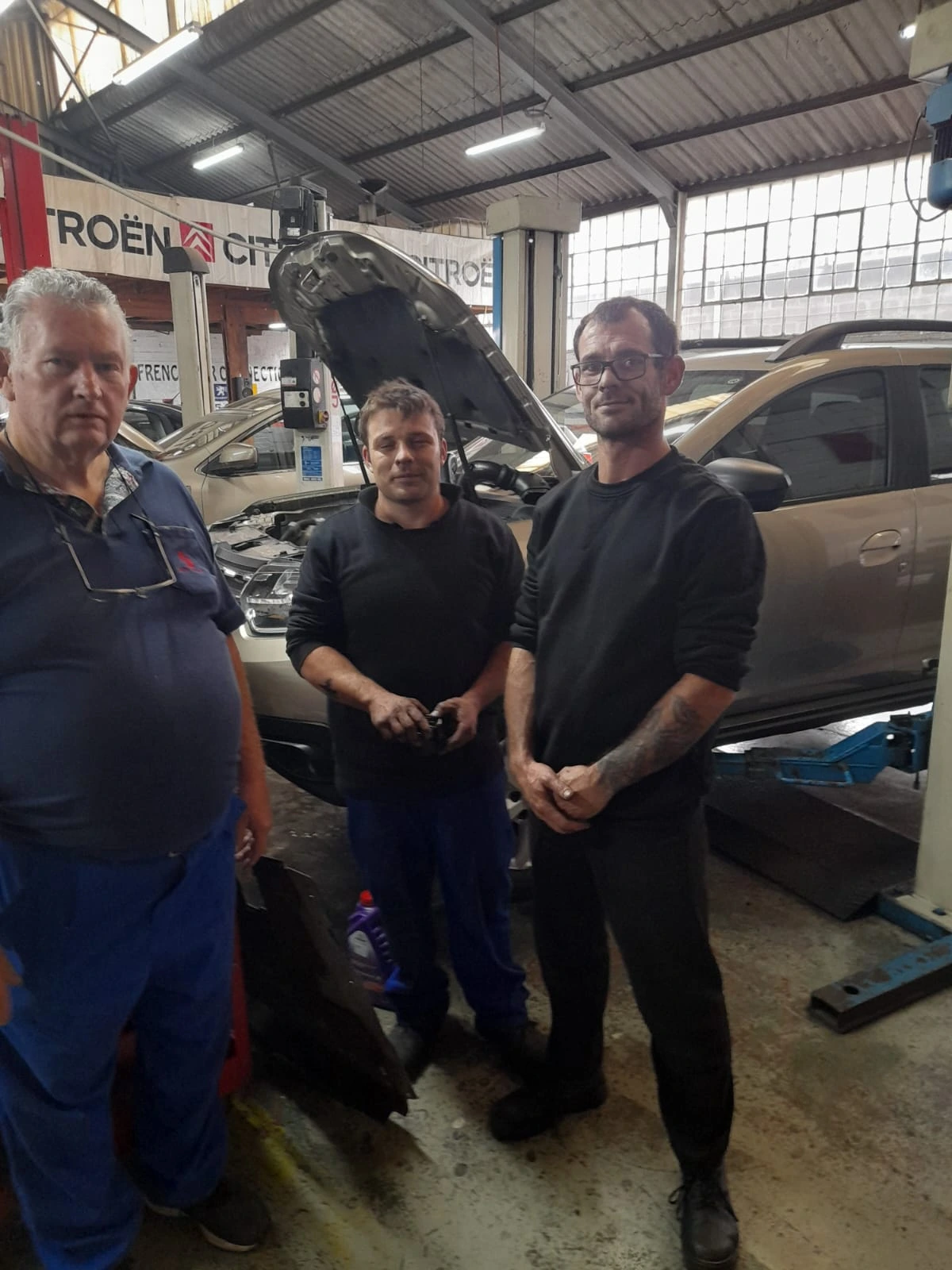 Inside The French Car Connection workshop